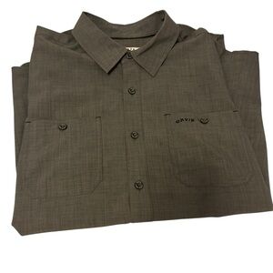 Orvis Men's Charcoal Button Down Shirt